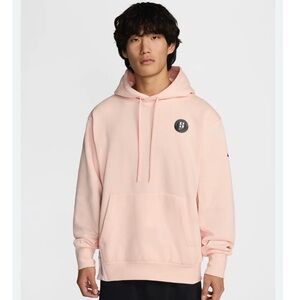 Nike Sabrina Ionescu Fleece Basketball Hoodie Pink Side Zip Vent Sz M